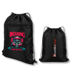 Büzgülü İpli Spor Çantası Boxing Fierce Battle Siyah - Görsel 4