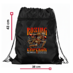 Büzgülü İpli Spor Çantası Boxing Emperor Siyah - Görsel 3