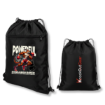 Büzgülü İpli Spor Çantası Powefull Siyah - Görsel 3