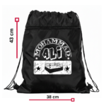 Büzgülü İpli Spor Çantası Ali Bag Siyah - Görsel 3