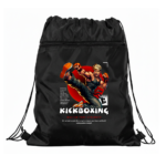 Büzgülü İpli Spor Çantası kickboxing Siyah